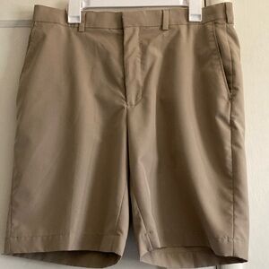 Ben Hogan Tan Flat Front Shorts for Business Casual